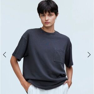 New with tags Madewell Garment-Dyed Oversized Pocket Tee